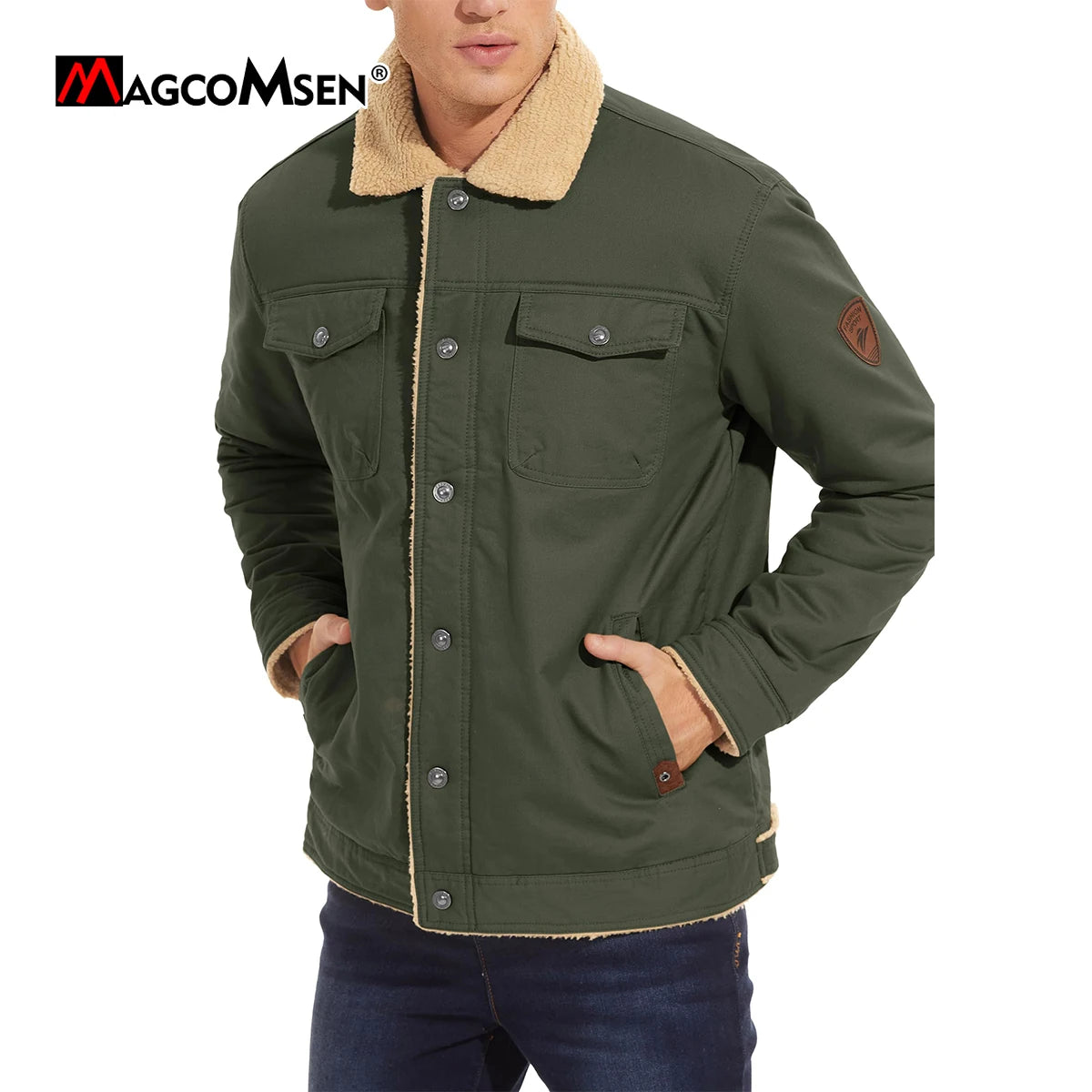 Magcomsen by Newtrends Warm Sherpa Lined Jacket