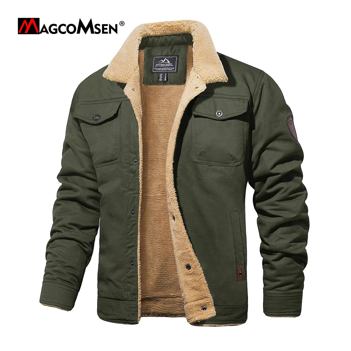 Magcomsen by Newtrends Warm Sherpa Lined Jacket