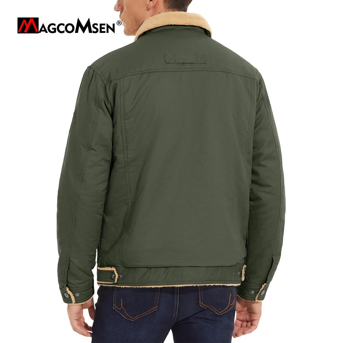 Magcomsen by Newtrends Warm Sherpa Lined Jacket