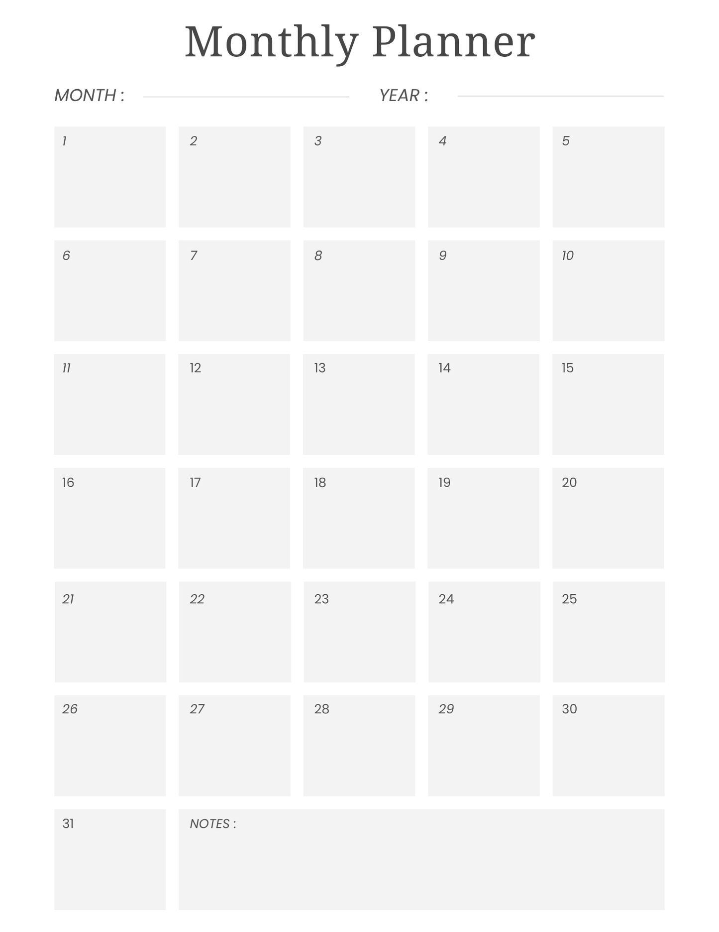 Newtrend 2025 planner